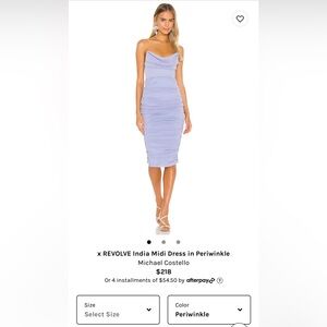 x Revolve India Midi Dress in Periwinkle